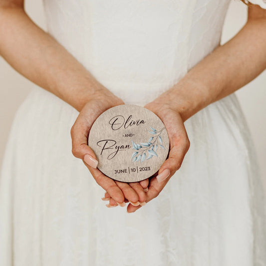 Rustic Wedding Circle Coasters