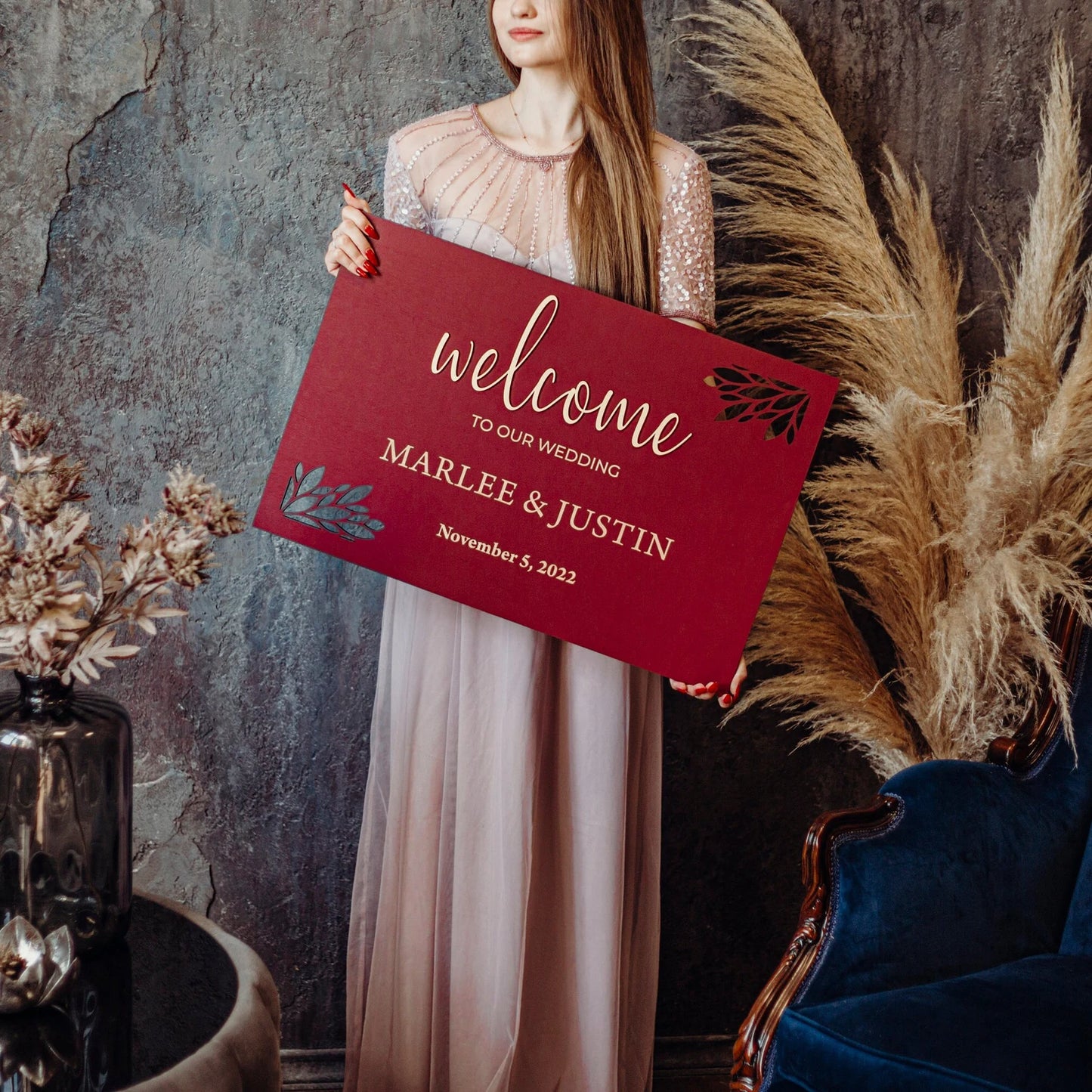 Personalized Welcome Wedding Sign