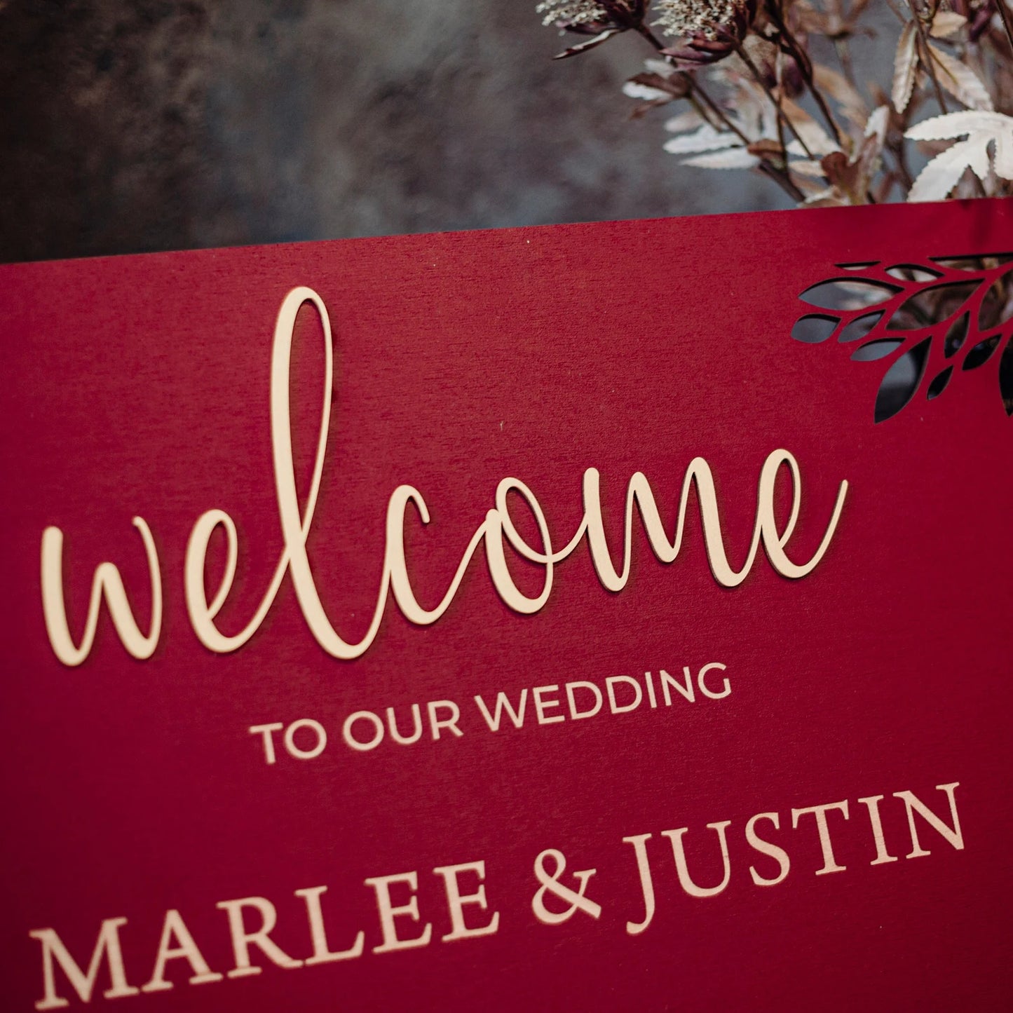 Personalized Welcome Wedding Sign