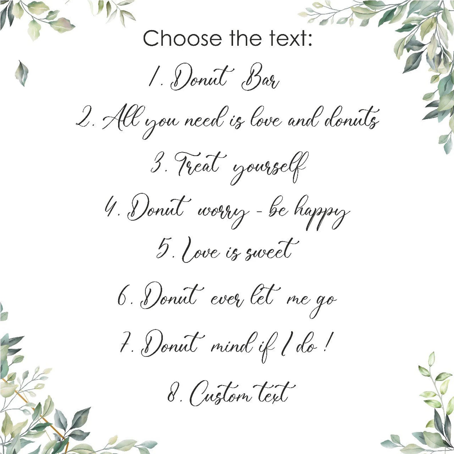 Custom Wooden Donut Wall Display for Wedding Party