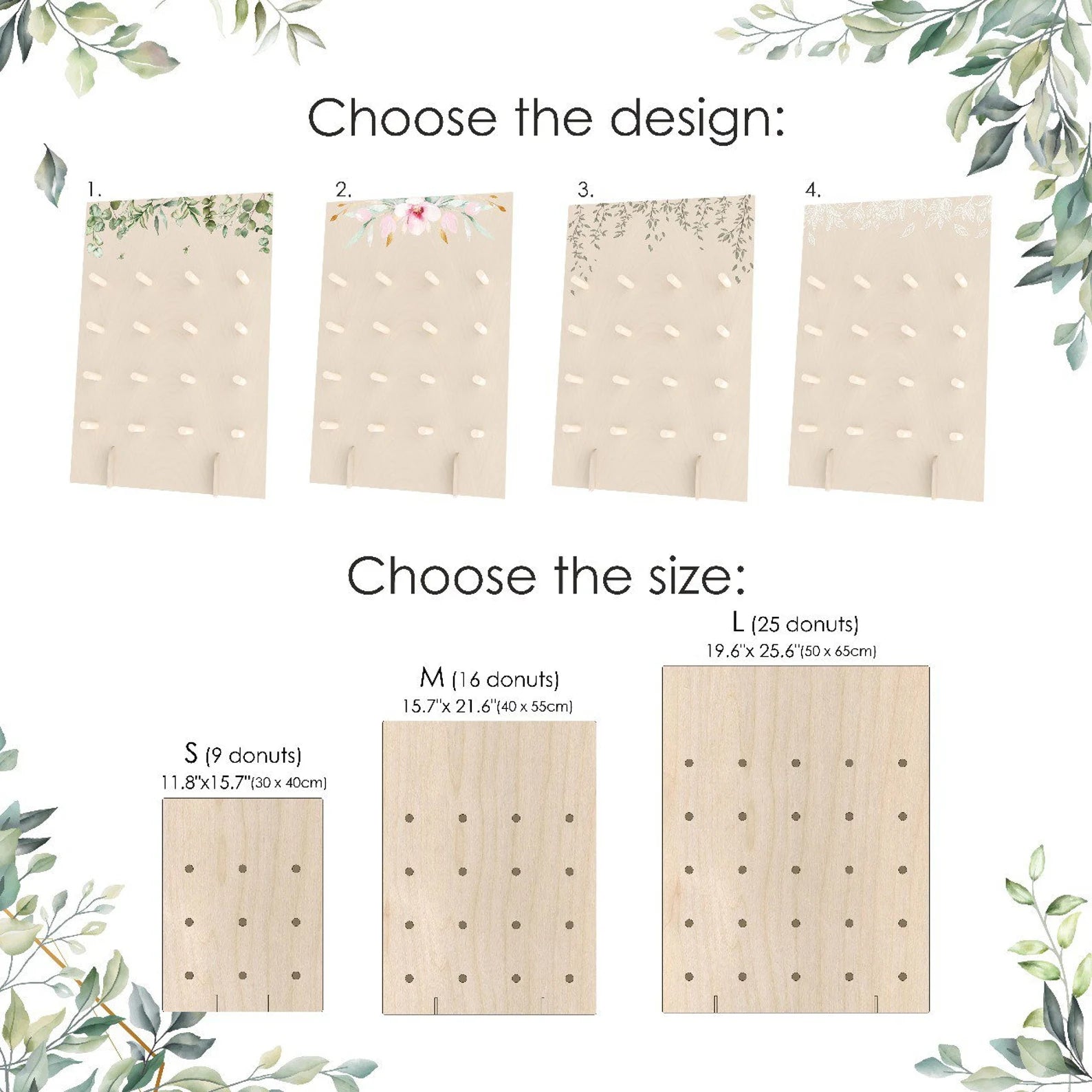 Custom Wooden Donut Wall Display for Wedding Party