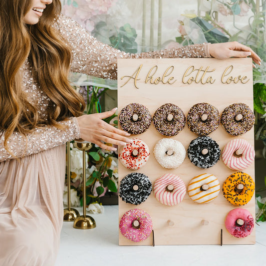 Donut Wall Display for Wedding Party