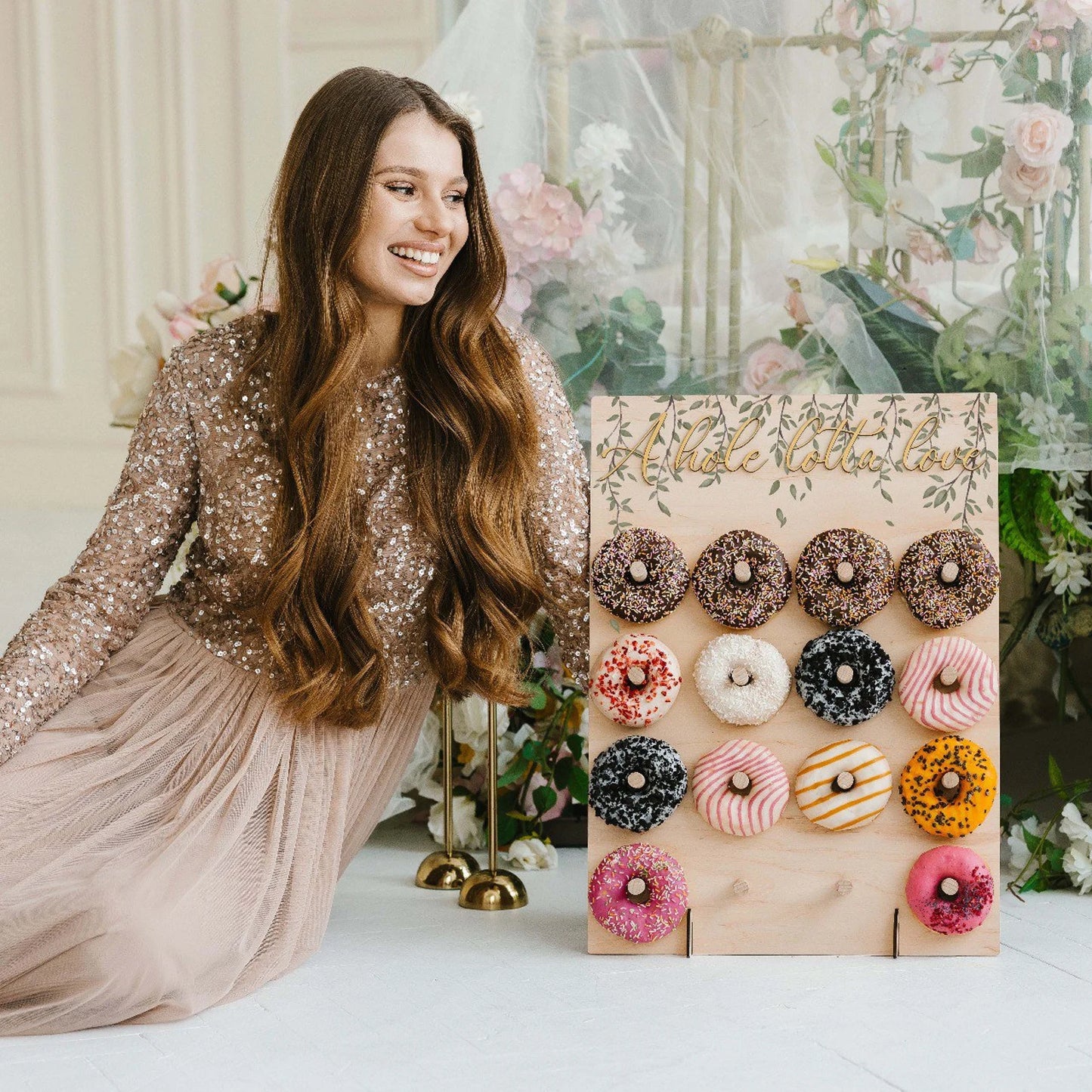 Donut Wall Display for Wedding Party