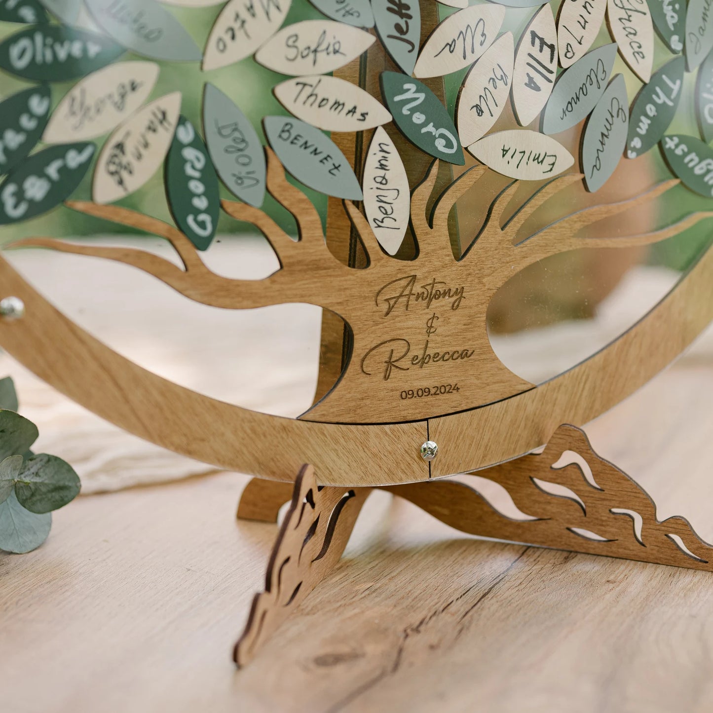 Personalized Family Tree Wedding Guest Book Alternative