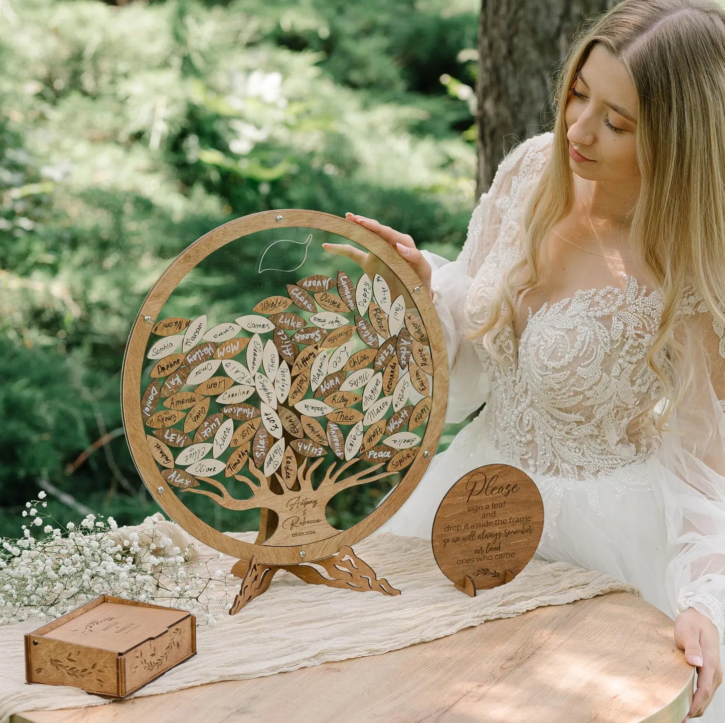 Personalized Family Tree Wedding Guest Book Alternative