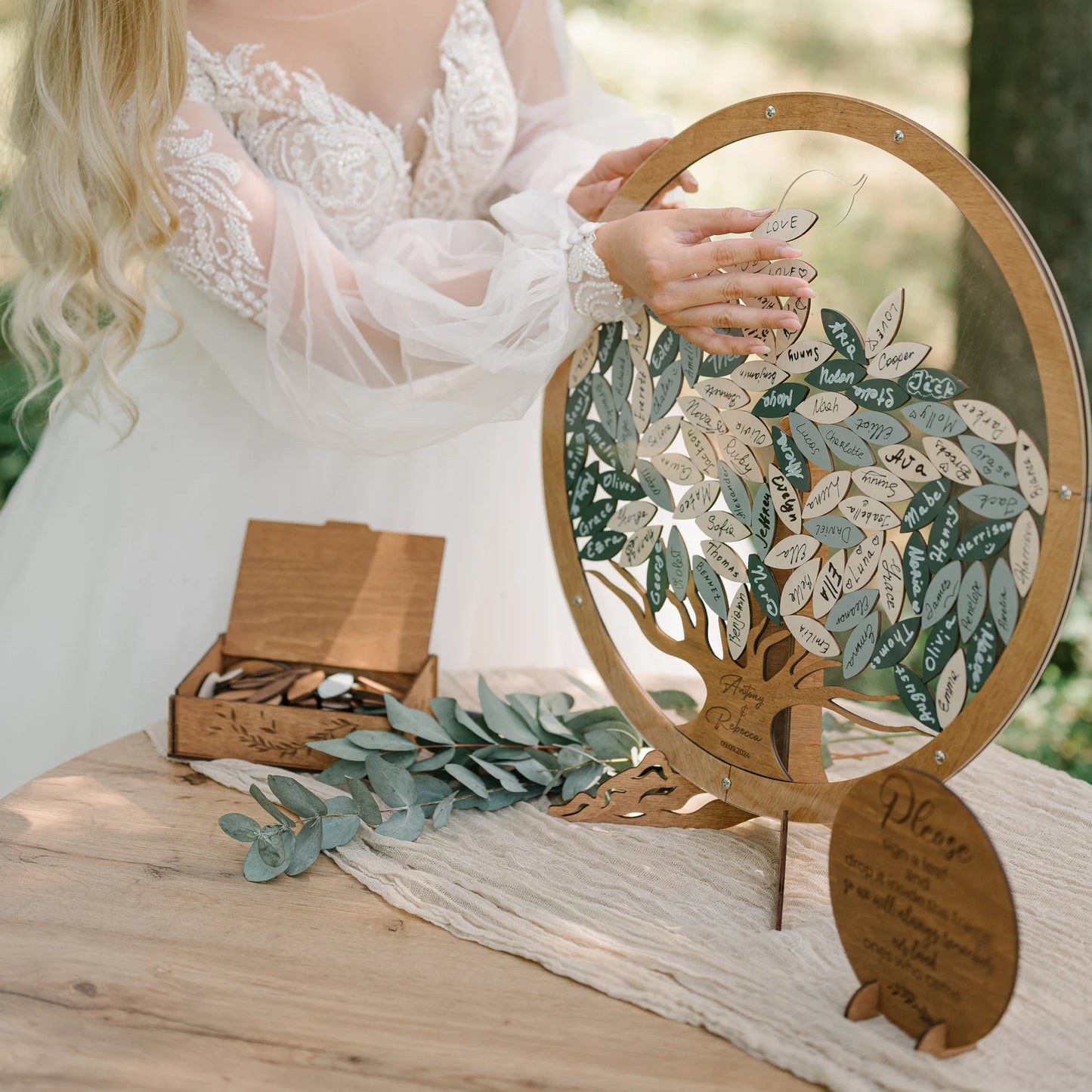 Personalized Family Tree Wedding Guest Book Alternative