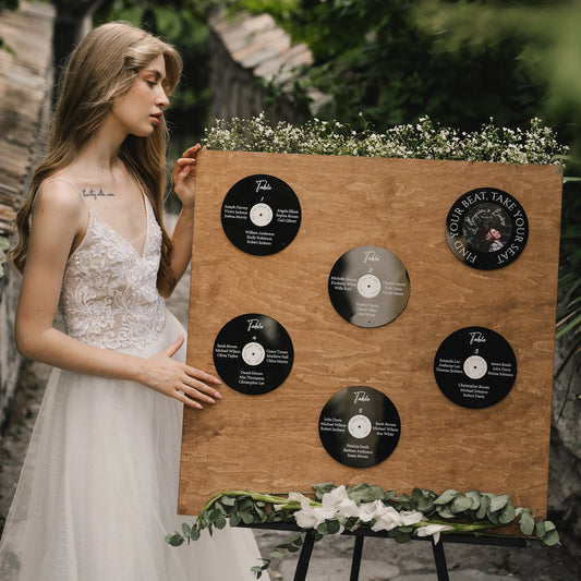 Vinyl Record Wedding Seating Chart