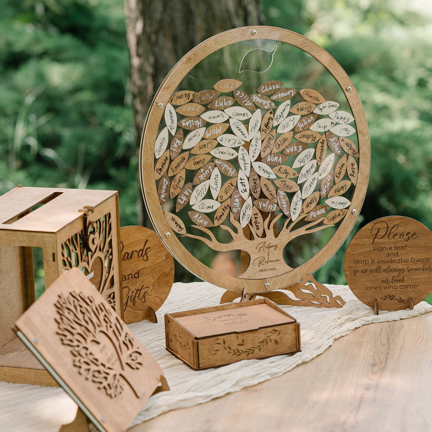 Personalized Family Tree Wedding Guest Book Alternative