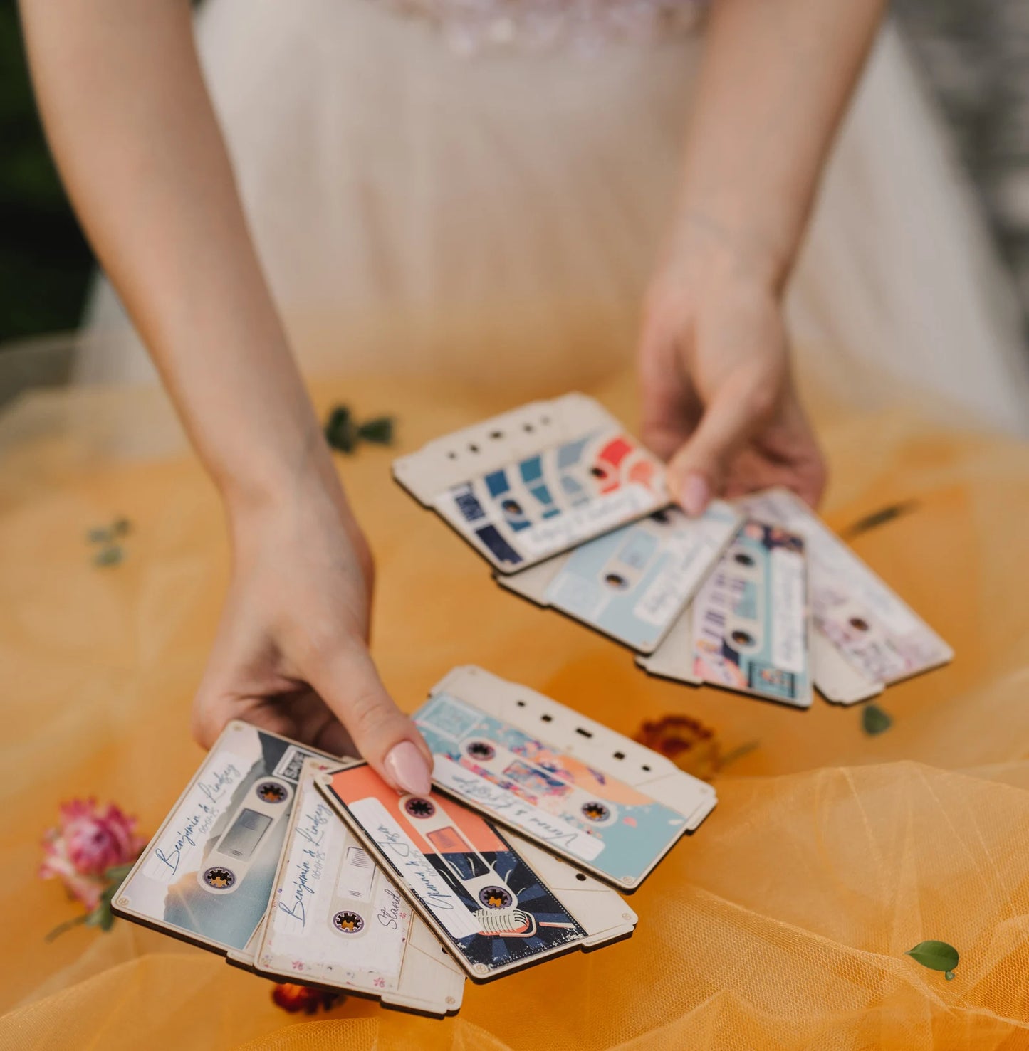 Retro Wedding Record Cassette Tape Save the Dates