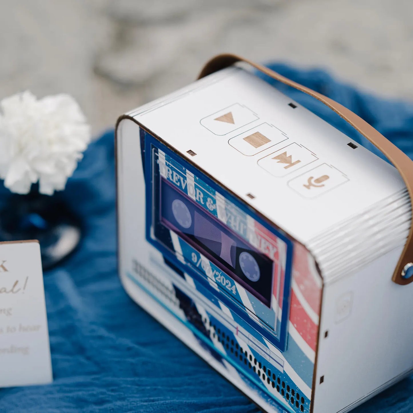 Audio Guest Book Alternative for Retro Music Wedding
