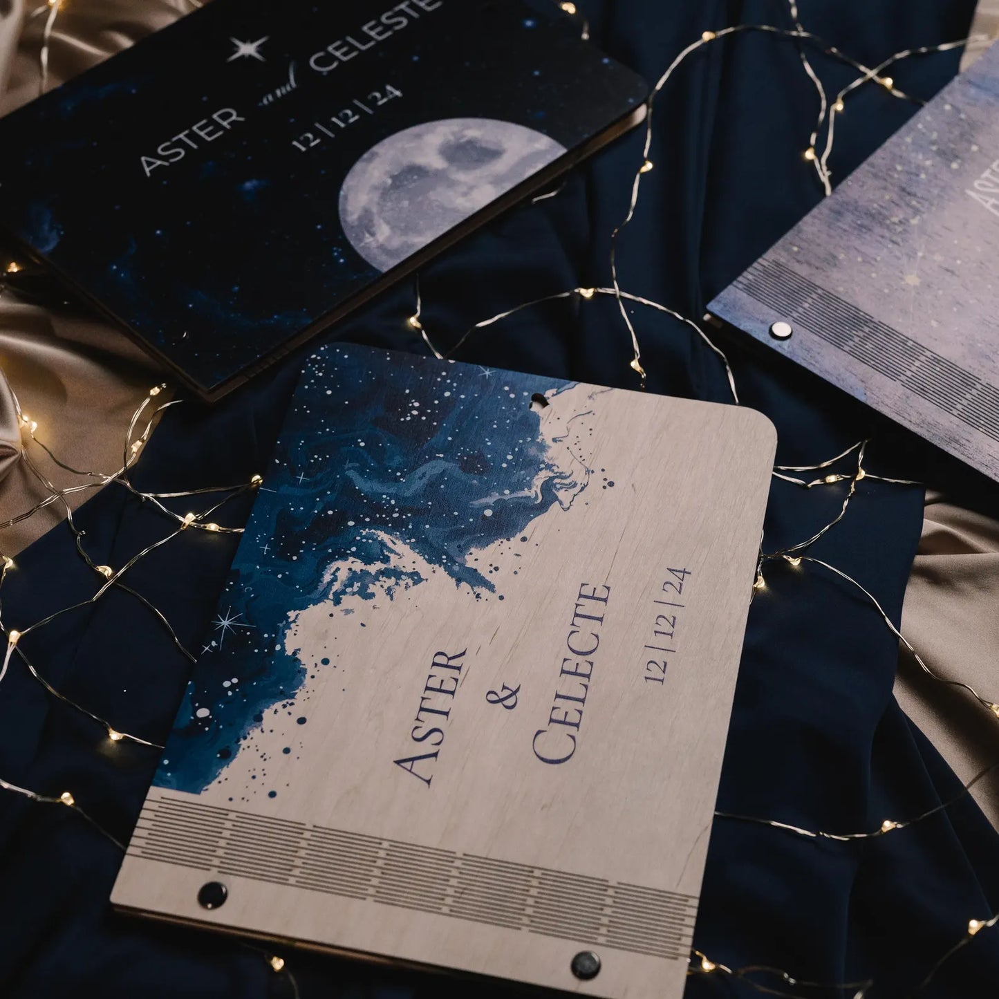 Personalized Celestial Wedding Guest Book