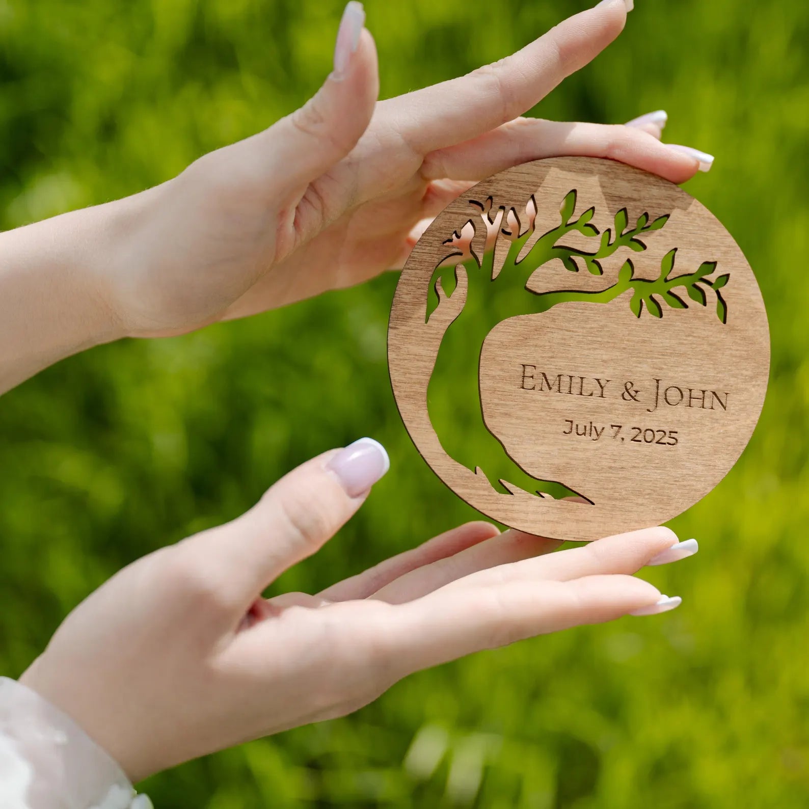 Personalized Family Tree Wedding Favors for Guests in Bulk: Coaster Gifts