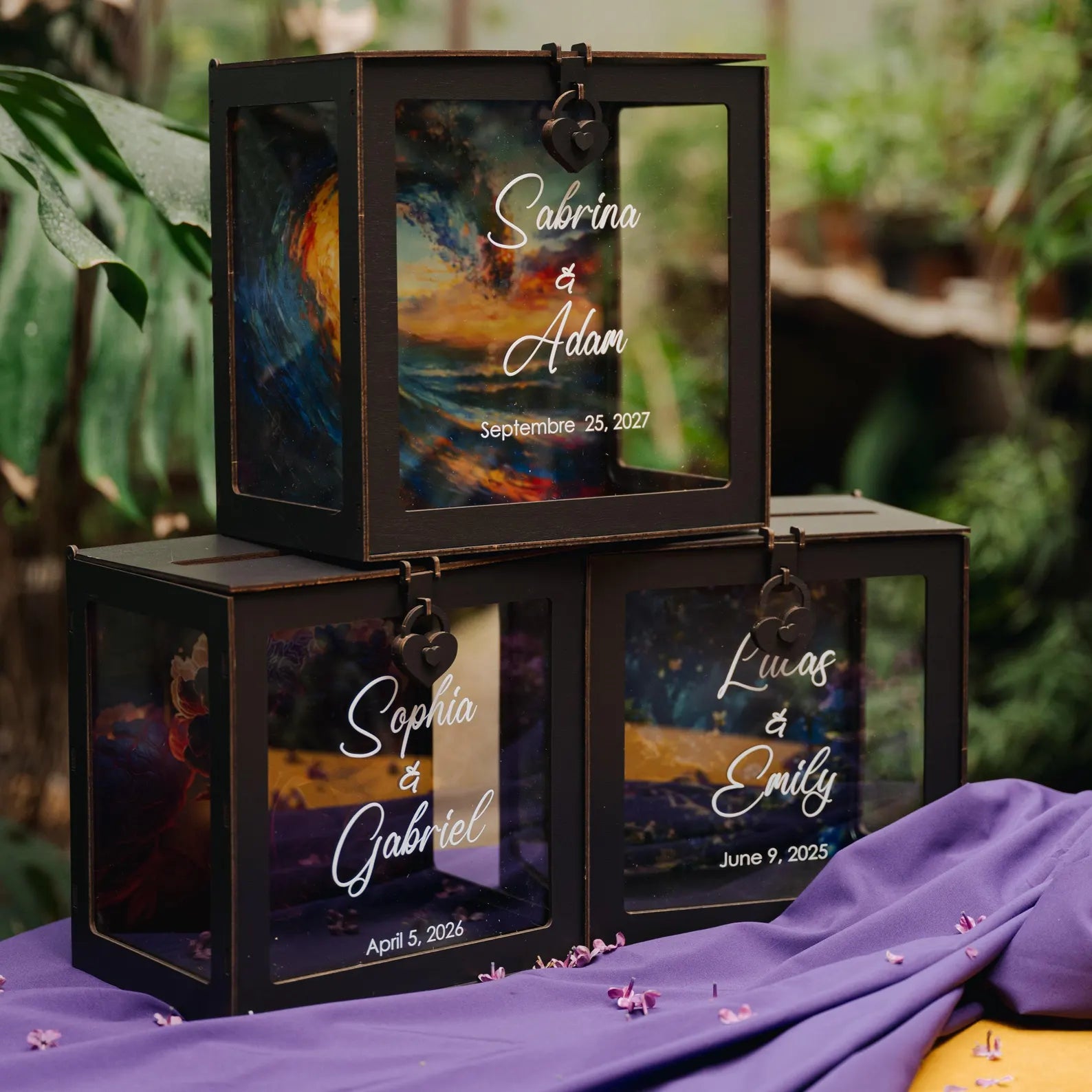 Personalized Card Box for Destination & Tropical Wedding