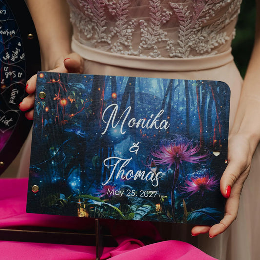 Personalized Wedding Guest Book for Tropical & Destination Wedding
