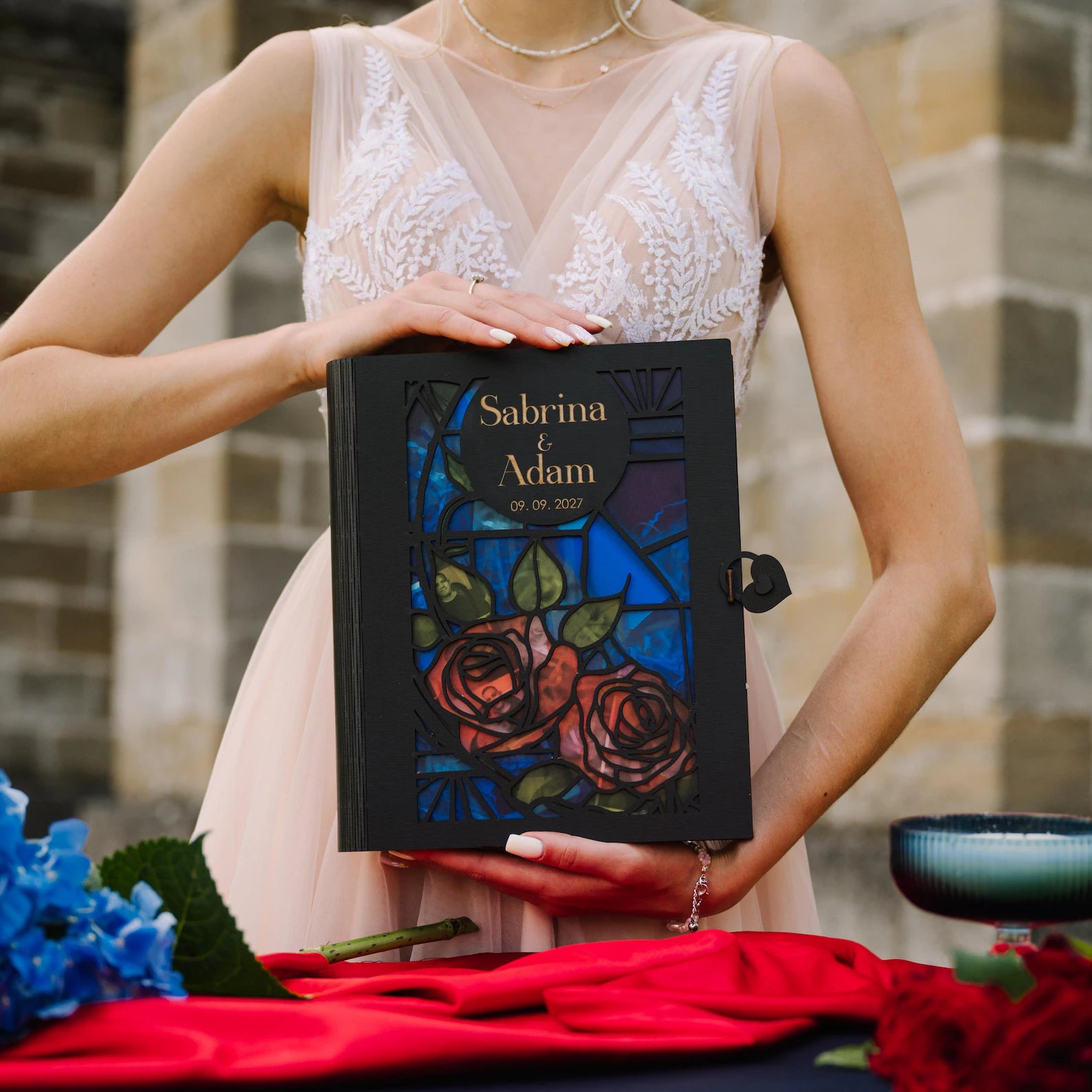 Stained Glass Memory Box: Medieval & Fairytale Wedding Keepsake Book