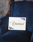 Reserved Signs Wedding