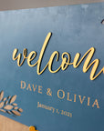 Welcome Sign with Branches